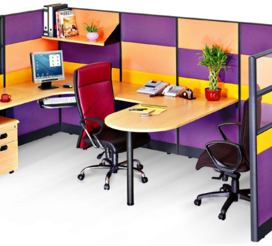 office furniture singapore office partition 28mm Office Cubicle 42 (3) block system